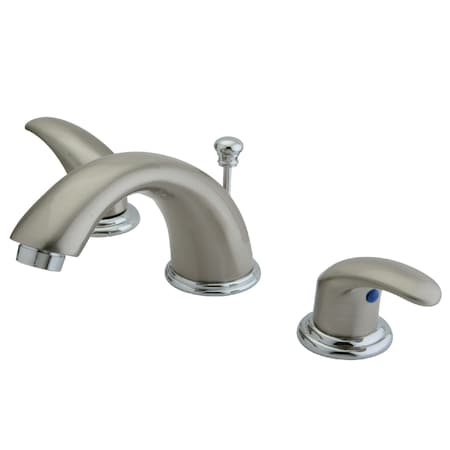 Kingston Brass 8" Widespread Bathroom Faucet, Brushed Nickel/Chrome KB6967LL